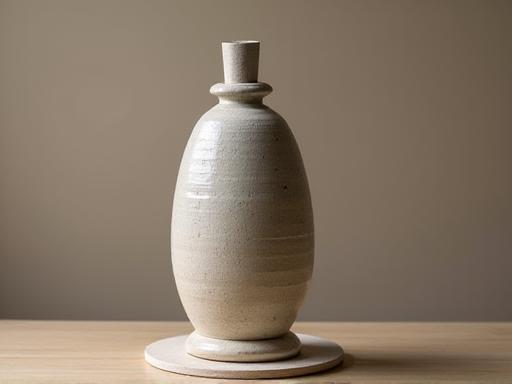A unique, custom-commissioned ceramic vase.